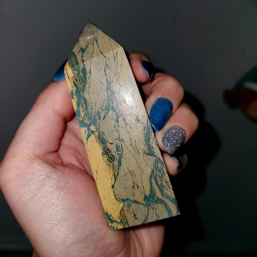 Yellow Unakite Tower